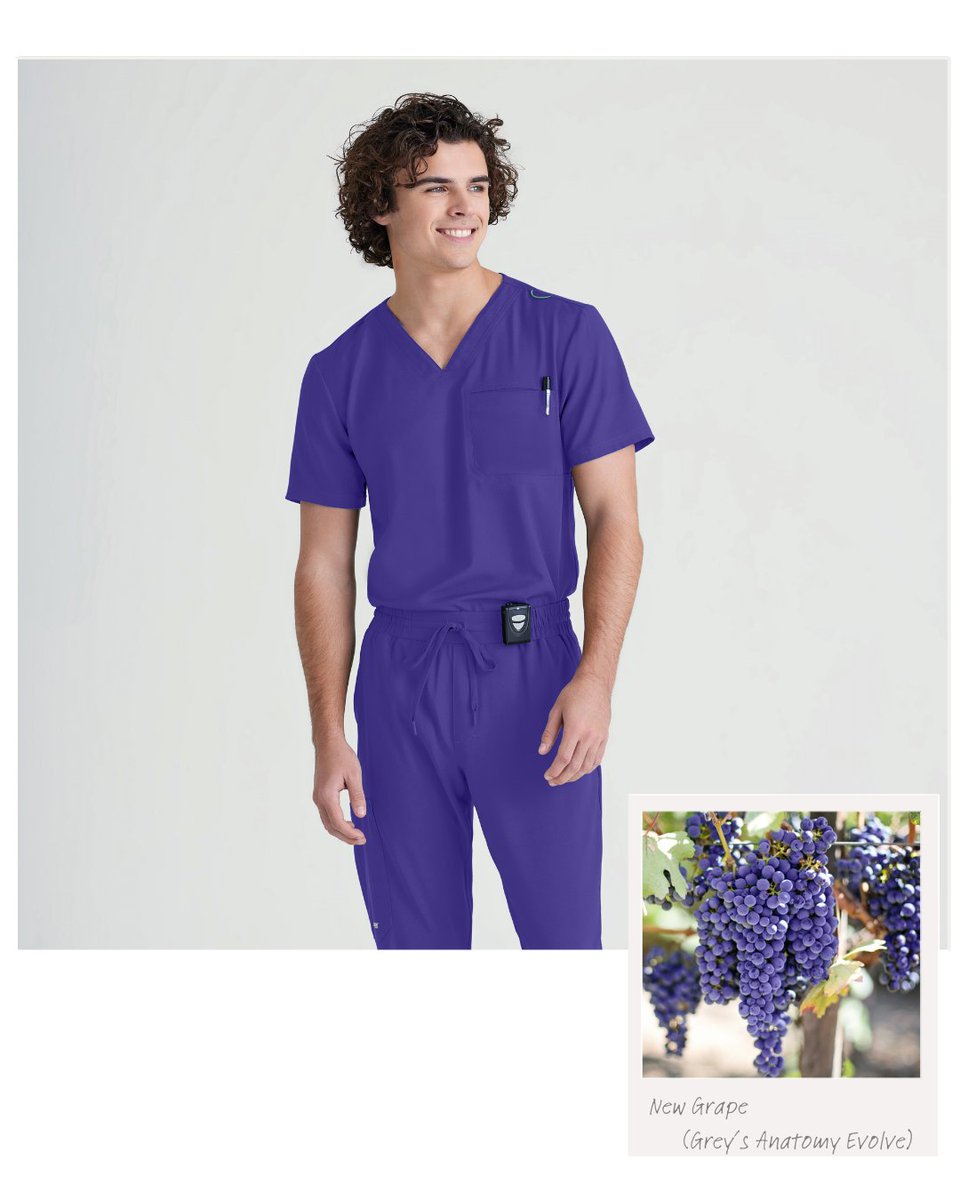 Serving serious style in New Grape 🍇Proof that bold color + clean design = a uniform upgrade you didn’t know you needed.

What’s your favorite way to add personality to your workwear? 👇 

#GreysAnatomy #GreysAnatomyScrubs #NewGrape #ScrubStyle #MensScrubs #HealthcareStyle