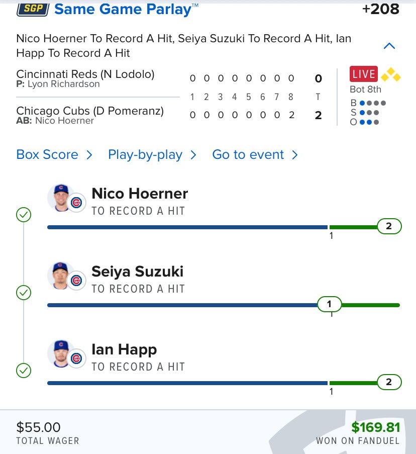 $55 ➡️ $169✅🤑

BANGGGGG‼️ Ya Boy JP👊🏾🤑 SMACKED💥and RACKED🏦 ANOTHER HITS PARLAY🤯with the assist from <a href="/thehofapp/">HOF</a> and its MONEY PRINTING Parlay Optimizer™️ 

SIGN UP⏩️ hofbets.com/link/jp50 Code: JP50 for 50% off 

Get a 🆓 Trial ~ dubclub.win/r/p/pri-4dk9j/… of my TOP PLAYS