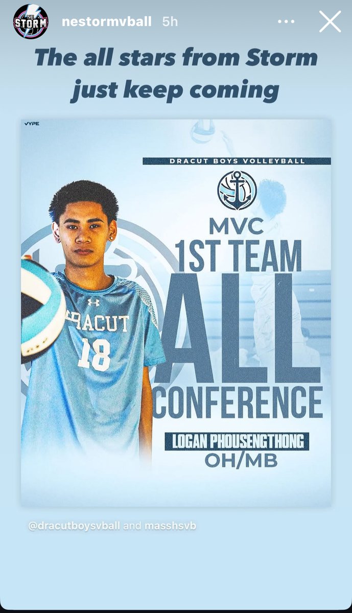Big shoutouts to our NE Storm Volleyball players and Coach for their outstanding high school awards!

🏐 Congratulations to Elijah Hong for being named to the MVC 2nd Team All-Conference.
🏐 Congratulations to Logan Phousengthong for being named to the MVC 1st Team All-Conference