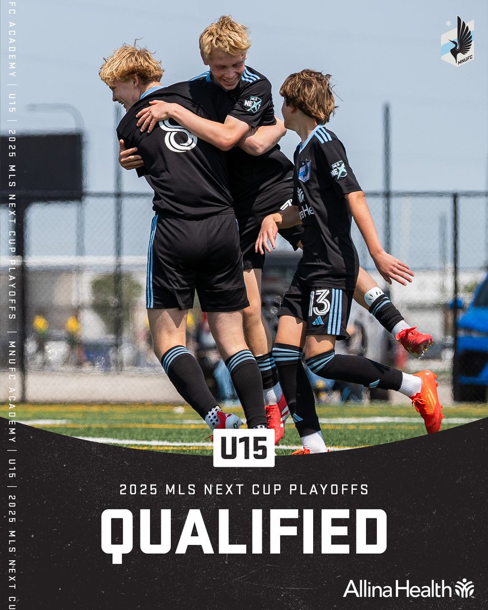 MNUFC Academy (@mnufc_academy) on Twitter photo Theyโre not done yet ๐ค
Congratulations to the U15s for qualifying for @mlsnext Cup Playoffs!
#MNUFC | <a href="/AllinaHealth/">Allina Health</a> Theyโre not done yet ๐ค
Congratulations to the U15s for qualifying for @mlsnext Cup Playoffs!
#MNUFC | <a href="/AllinaHealth/">Allina Health</a>
