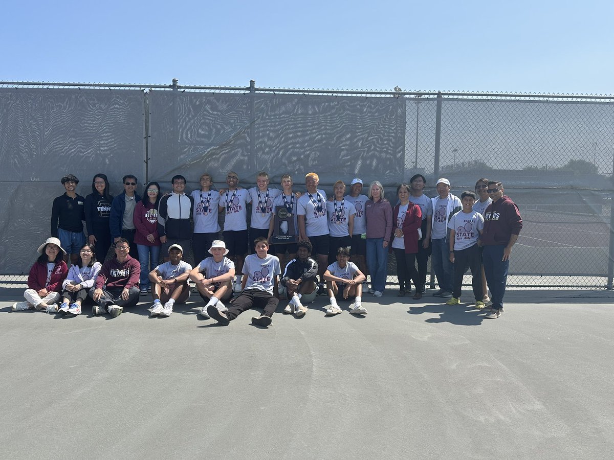 Congratulation to boys tennis on finishing 3rd at the 1A State Tennis Tournament!!  Great season boys!!  The team plans to be home tonight with a escort from Dunlap Fire!!
