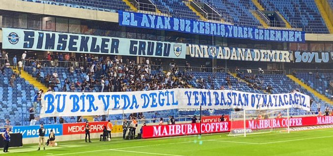 Son nefesimize kadar biz buralarda olacağız. Senden vazgeçen namerttir. 
#AdanaDemirspor