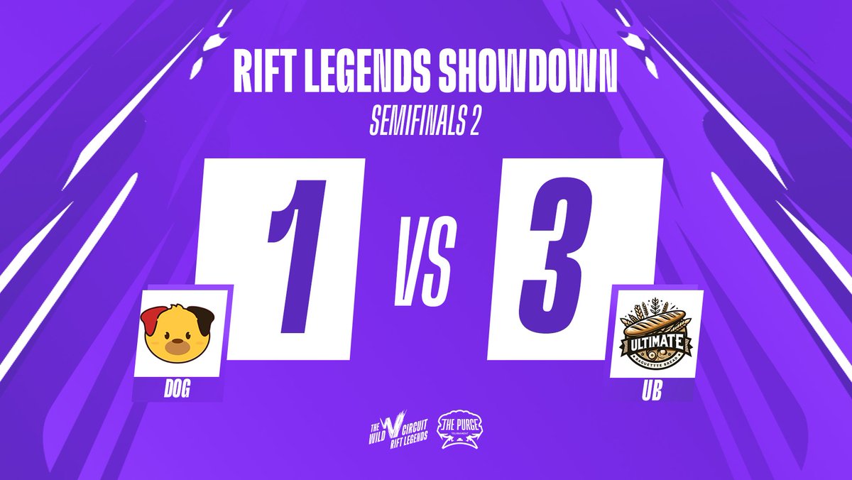 #Ultimate_Baguette ignite the Rift and seize the second spot at the #RiftLegends Showdown Grand Final! 💥

Come back tomorrow at 18:00 CEST for the final day of competition⚔️
