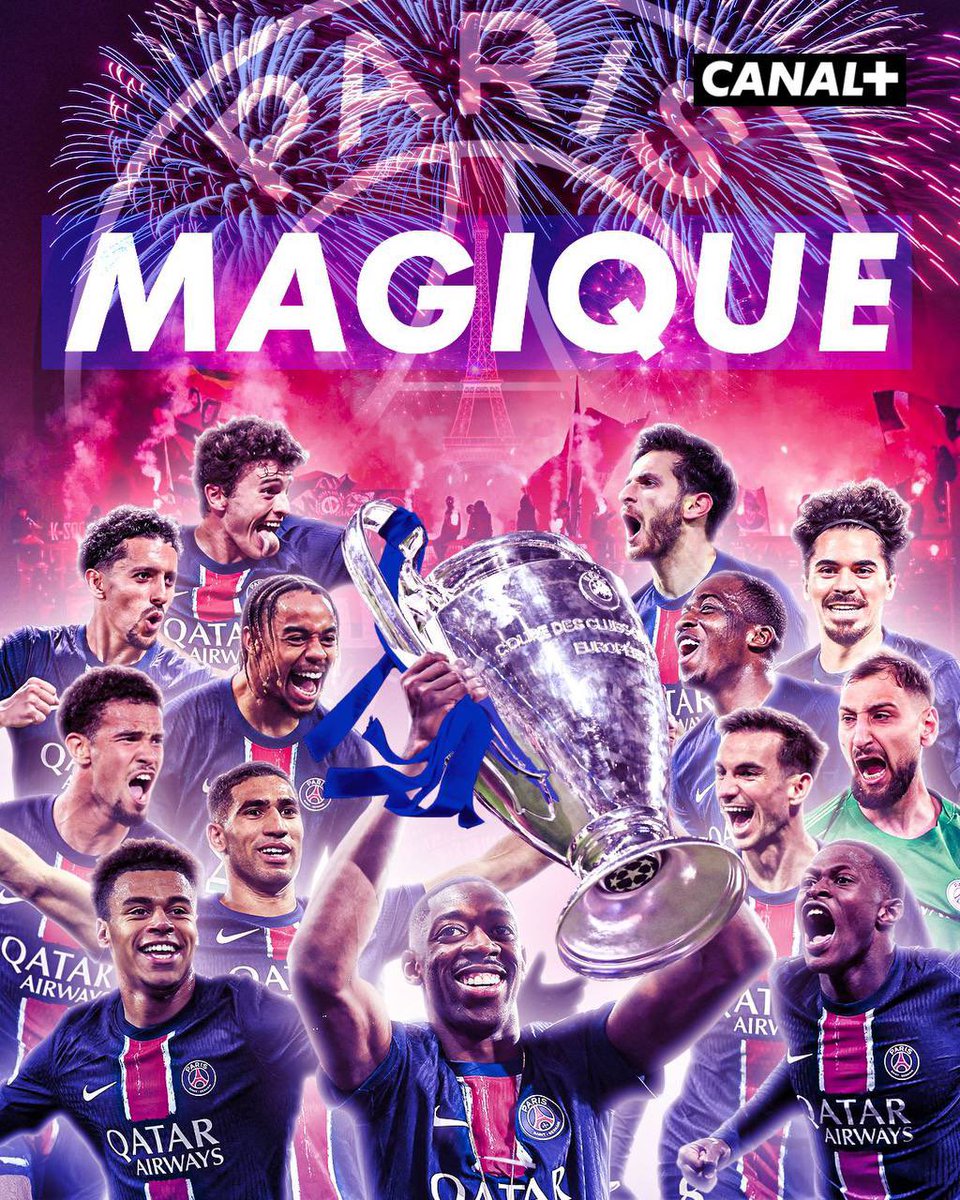 YaelBRAUNPIVET's tweet image. Quel match !!! 
Quelle victoire !!!

Du jeu, de l’émotion, de la jeunesse et du collectif surtout. Merci le @PSG_inside de nous avoir fait vibrer. Paris est magique ! #UCLfinal  🔴🔵