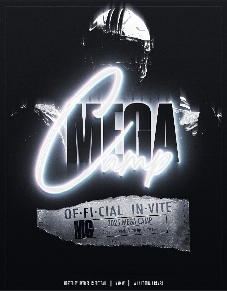 Thank you coach <a href="/CoachBorgerding/">Aaron Borgerding</a> for the camp invite at <a href="/UWRiverFalls/">UW-River Falls</a>!  <a href="/CoachClark1793/">Bradley Clark</a> <a href="/CoachHarris28/">Matthew Harris</a> <a href="/MJ_NFLDraft/">Mark Johnson</a> <a href="/PrepRedzoneWI/">Prep Redzone Wisconsin</a> <a href="/OJW_Scouting/">PrepRedzone Oliver</a> <a href="/ArrowheadFB/">Arrowhead Football</a>