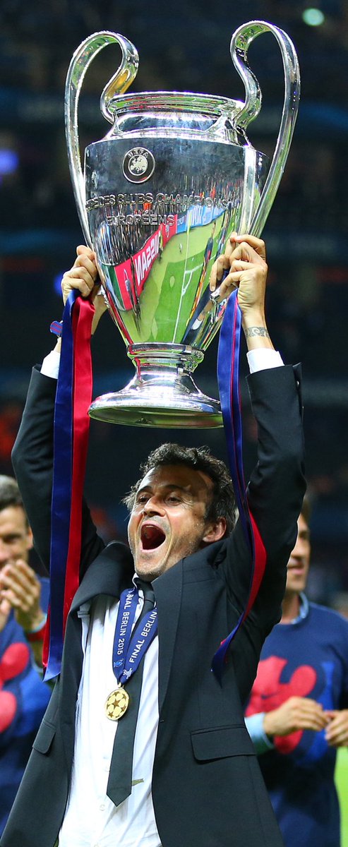Luis Enrique 

11 finales …11 victorias 

Unos lo llamarán casualidad o suerte …

Otros lo llamáremos CAUSALIDAD y TALENTO 

Sr.  E N T R E N A D O R