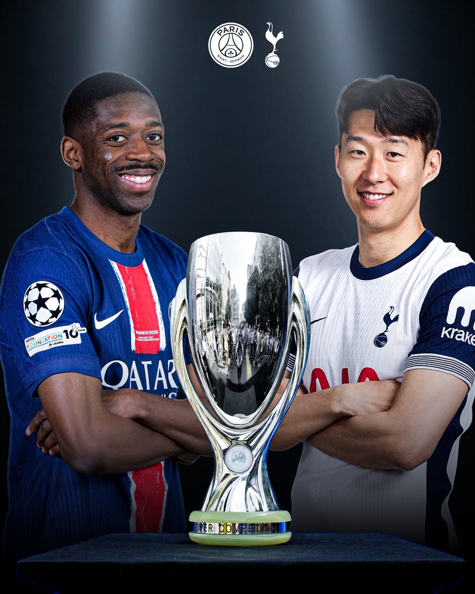 PSG await Tottenham in the UEFA Super Cup 🏆
