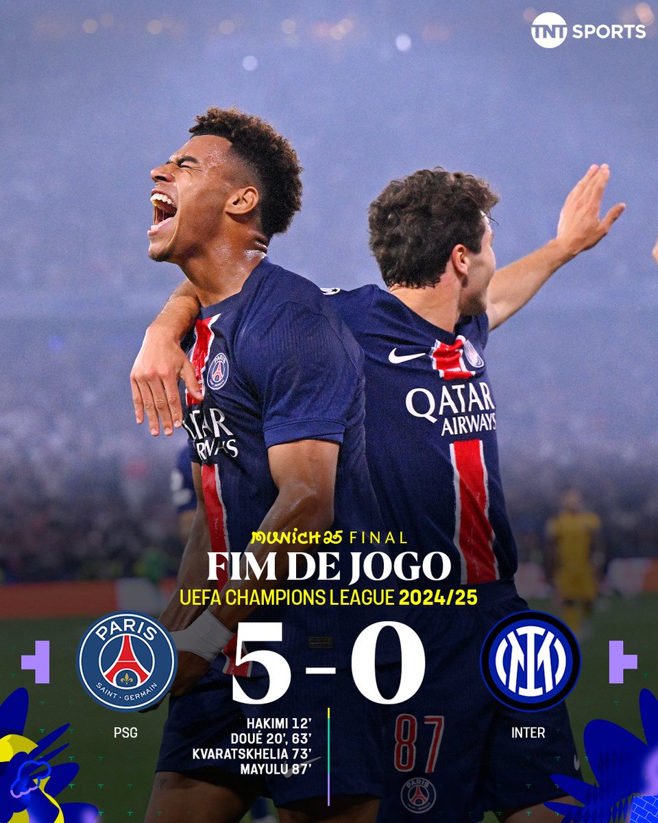 UMA FINAL DE DOUÉ! 🇫🇷✅ O TÍTULO INÉDITO VEIO COM DIREITO A ATROPELO DO PSG SOBRE A INTER, QUE FICA COM O VICE NA #CasaDaChampions! #Max