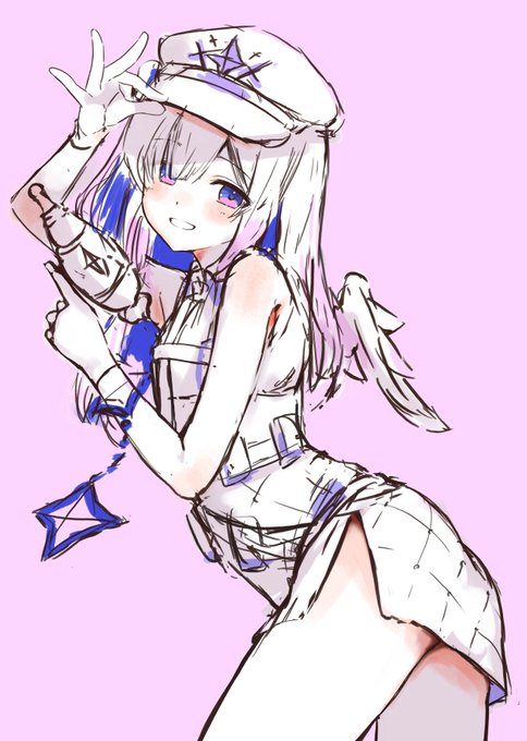 新衣装描けてなかったことを思い出してラフカキカキ 