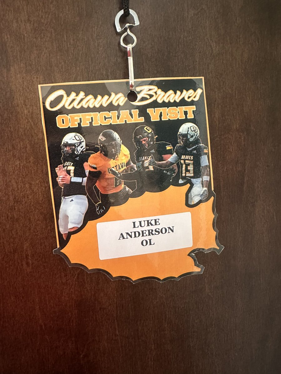 Luke Anderson (@landerson_08) on Twitter photo Great junior day visit to <a href="/OttawaBravesFB/">Ottawa Braves Football</a> ! Thank you <a href="/CoachSCDub/">Spencer Wheeler</a> <a href="/CoachNickDavis/">Nick Davis</a> Great junior day visit to <a href="/OttawaBravesFB/">Ottawa Braves Football</a> ! Thank you <a href="/CoachSCDub/">Spencer Wheeler</a> <a href="/CoachNickDavis/">Nick Davis</a>