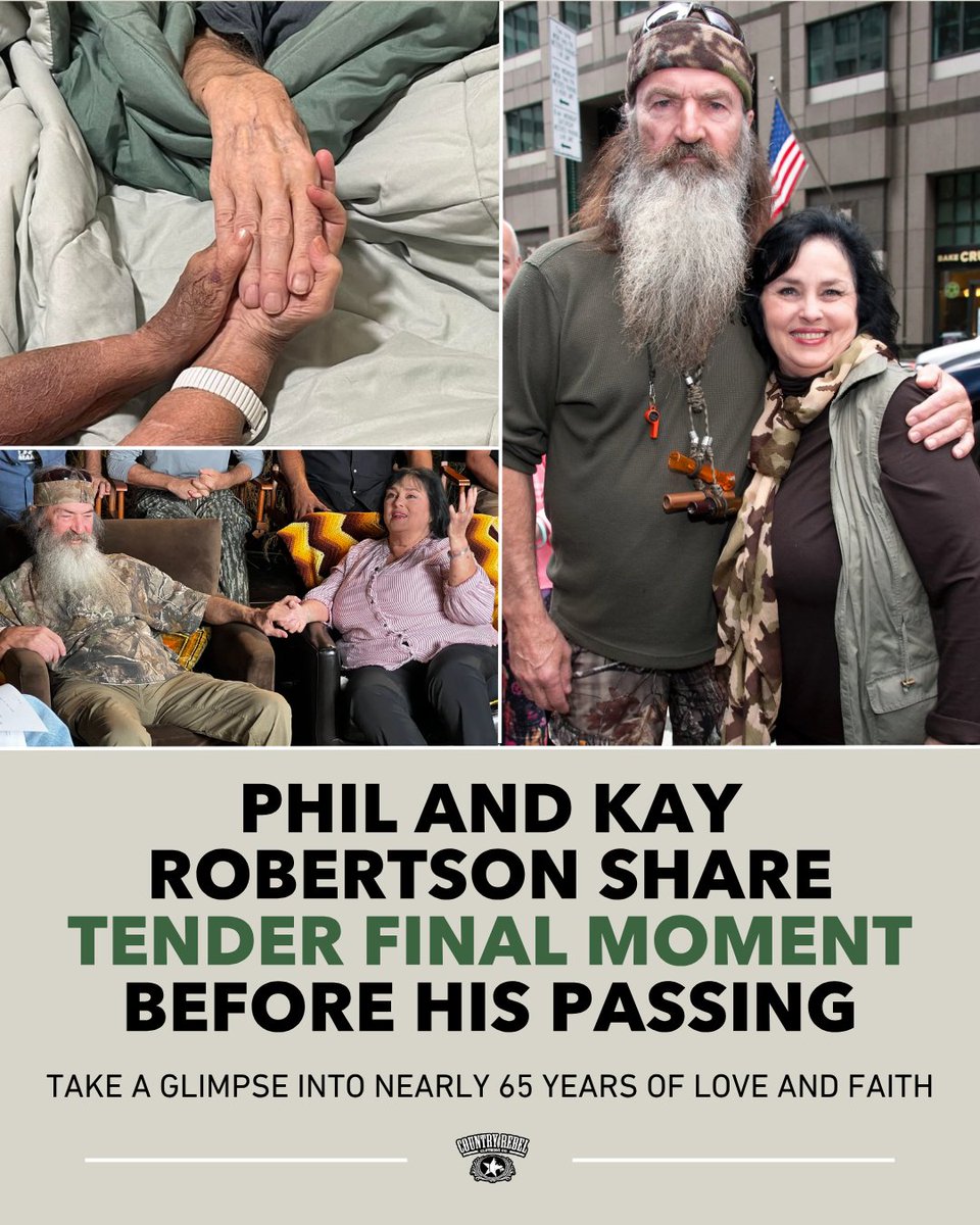 For Phil and Kay Robertson, holding hands wasn't just a routine gesture. It was a testament to their story of redemption and forgiveness, a way for them to show that they loved and honored each other.

In a statement posted one year ago, Phil shared why he holds Kay's hand and