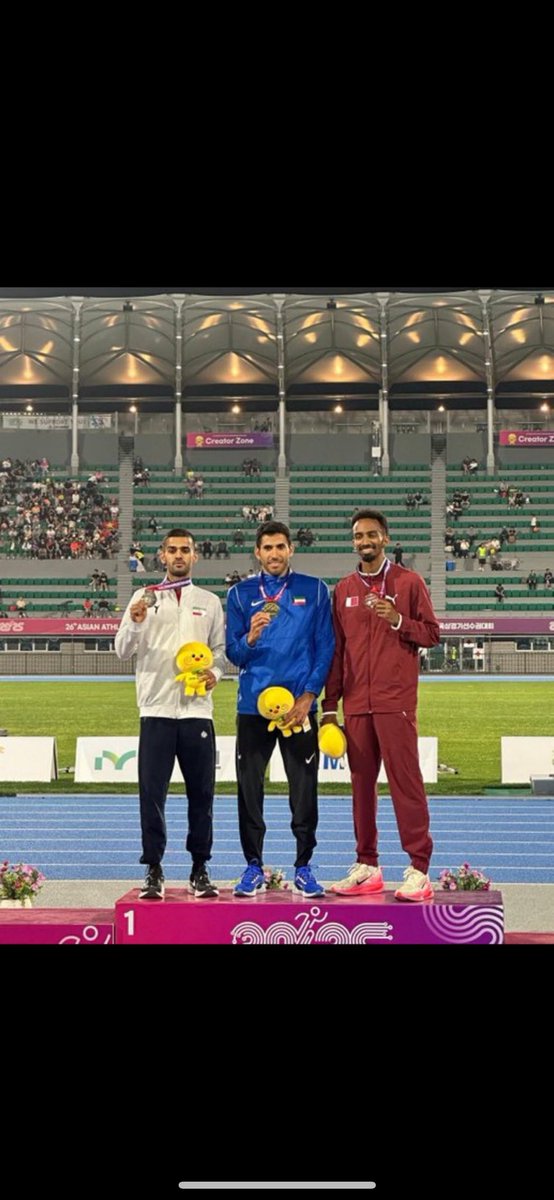 ألف مبروك للبطل
#ابراهيم_رميض_الظفيري 
على المركز الاول في بطوله آسيا لسباق 800m
برقم شخصي جديد قدره 1:44.59
المقامه في كوريا ( 2025 ) 🥇

<a href="/ibraheemalarman/">إبراهيم رميض الظفيري</a>