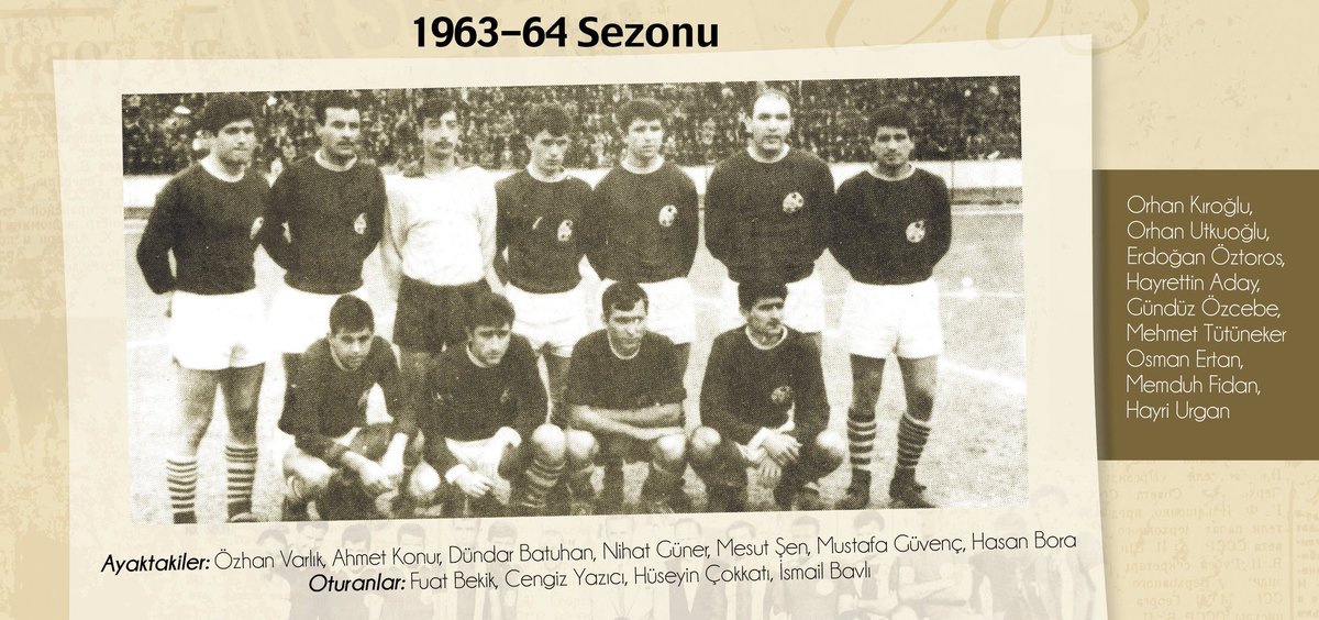 1963-64 sezonundaki ilk kadromuz. 
Kuruluşumuzun 62.yılı kutlu olsun!
#1Haziran1963