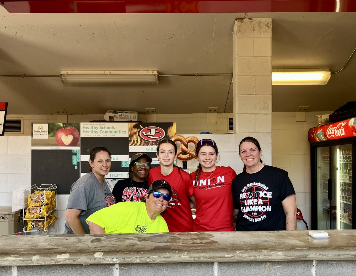 Lady Jays and parents held “fort concession” down for state track today. Cant thank all of you enough for supporting the program and helping out at such an Awesome state event!!! prACTice like CHAMPIONS!!