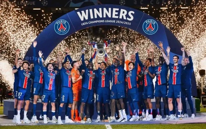 #Football | 𝗖𝗛𝗔𝗠𝗣𝗜𝗢𝗡𝗦 𝗘𝗨𝗥𝗢𝗣𝗘́𝗘𝗡𝗦 ! 🏆
Le PSG écrase l’Inter 5-0 en finale de #UCL !
Hakimi, Doué (x2), Kvara et Mayulu ont illuminé la soirée. ✨
#PSG #ChampionsLeagu