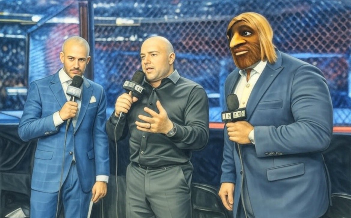 No way!!! Look who’s announcing the fights tonight!!! #UFC