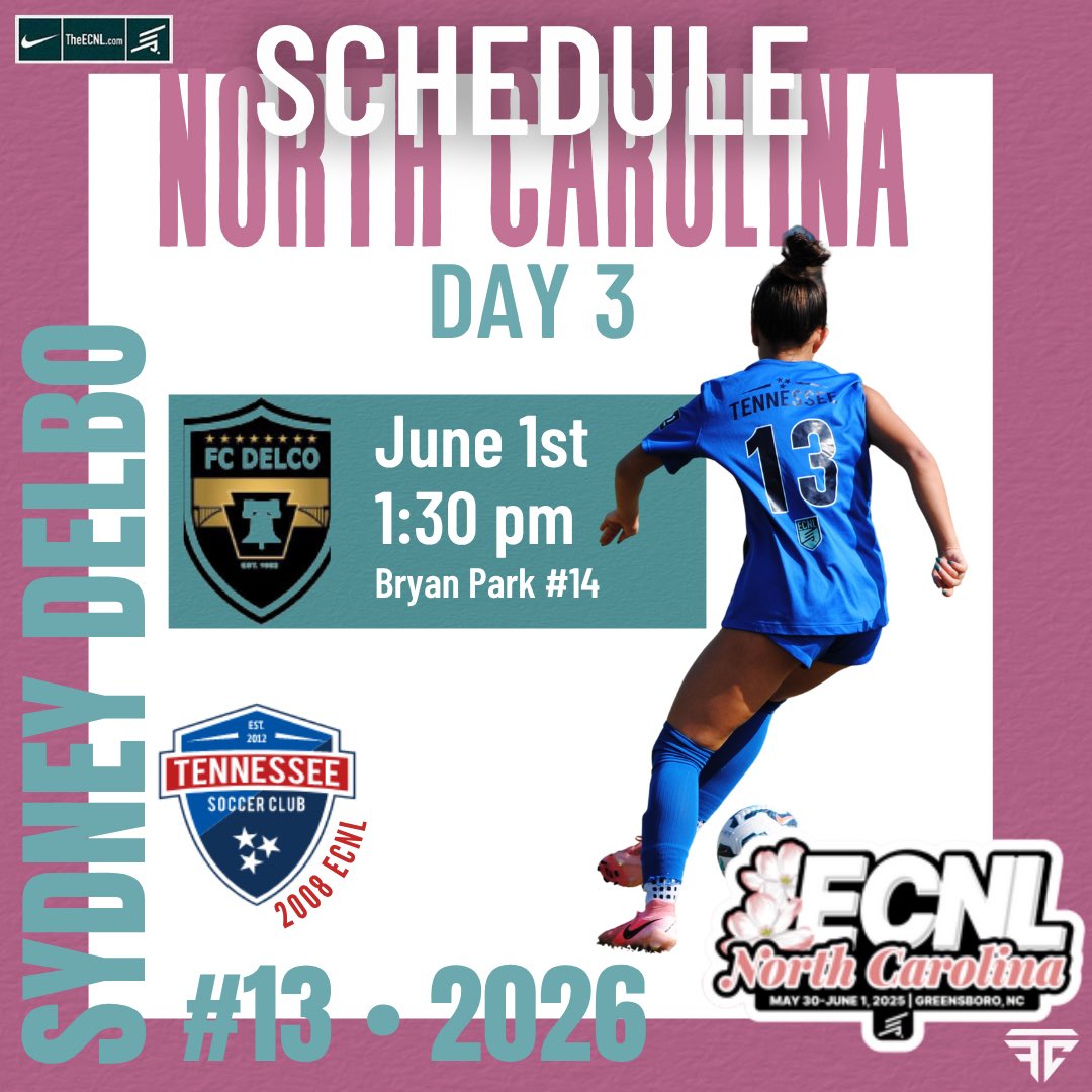 Sydney Delbo (@sydneydelbo) on Twitter photo 🤞🏻Still here? Come 👀Day 3‼️
<a href="/ECNLOhioValley/">ECNL Ohio Valley Conference</a> <a href="/TNSoccerClub/">Tennessee Soccer Club</a>
<a href="/TSC08GECNL/">TSC 08 Girls ECNL</a> <a href="/TopDrawerSoccer/">TopDrawerSoccer</a>
<a href="/theECNL/">The ECNL</a>
<a href="/ecnlgirls/">ECNL Girls</a>
<a href="/prepsoccer/">Prep Soccer ⚽️</a>
<a href="/TheSoccerWire/">SoccerWire</a> <a href="/ImYouthSoccer/">ECNL/GA/Recruiting/College Soccer</a>
<a href="/ImCollegeSoccer/">College Soccer Truth ™</a>
<a href="/TravisFravel/">Travis Fravel</a>
<a href="/TSCECNL/">Tennessee Soccer Club ECNL</a> <a href="/ECNLOhioValley/">ECNL Ohio Valley Conference</a>
<a href="/NashvillePreps/">TN Prep Sports</a> #ECNLNC #ECNL 🤞🏻Still here? Come 👀Day 3‼️
<a href="/ECNLOhioValley/">ECNL Ohio Valley Conference</a> <a href="/TNSoccerClub/">Tennessee Soccer Club</a>
<a href="/TSC08GECNL/">TSC 08 Girls ECNL</a> <a href="/TopDrawerSoccer/">TopDrawerSoccer</a>
<a href="/theECNL/">The ECNL</a>
<a href="/ecnlgirls/">ECNL Girls</a>
<a href="/prepsoccer/">Prep Soccer ⚽️</a>
<a href="/TheSoccerWire/">SoccerWire</a> <a href="/ImYouthSoccer/">ECNL/GA/Recruiting/College Soccer</a>
<a href="/ImCollegeSoccer/">College Soccer Truth ™</a>
<a href="/TravisFravel/">Travis Fravel</a>
<a href="/TSCECNL/">Tennessee Soccer Club ECNL</a> <a href="/ECNLOhioValley/">ECNL Ohio Valley Conference</a>
<a href="/NashvillePreps/">TN Prep Sports</a> #ECNLNC #ECNL