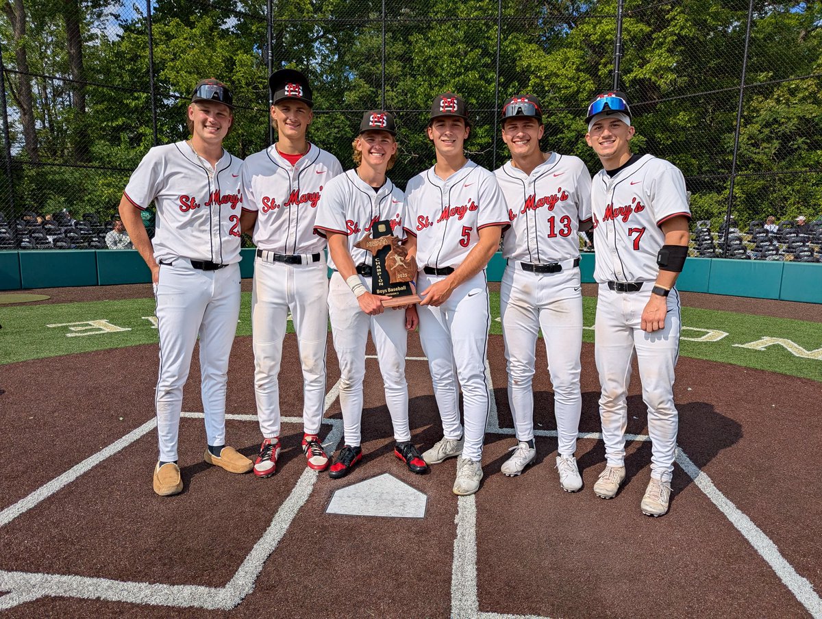 Bryan Everson (@bryaneversonop) on Twitter photo St. Mary's (<a href="/OLSMBaseball/">OLSM Baseball</a>) wins the district title, beating Notre Dame Prep 3-0.
Luke Crighton (<a href="/crighton_luke/">Luke Crighton</a>) with the CG shutout and drives in two runs as well in the victory. <a href="/MIPrepZone/">MIPrepZone</a> St. Mary's (<a href="/OLSMBaseball/">OLSM Baseball</a>) wins the district title, beating Notre Dame Prep 3-0.
Luke Crighton (<a href="/crighton_luke/">Luke Crighton</a>) with the CG shutout and drives in two runs as well in the victory. <a href="/MIPrepZone/">MIPrepZone</a>