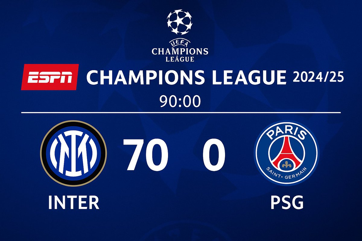 Listo, ya me vengue del PSG, VAMOS INTER.