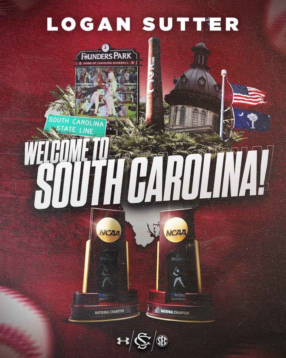 Logan Sutter (@logansutter5) on Twitter photo I’m excited to announce I’ll be transferring to South Carolina. Go Cocks!
<a href="/GamecockBasebll/">Gamecock Baseball</a> <a href="/PMainieriSC10/">Paul Mainieri</a> <a href="/CoachTRooney/">Terry Rooney</a> <a href="/KendallRogers/">Kendall Rogers</a> I’m excited to announce I’ll be transferring to South Carolina. Go Cocks!
<a href="/GamecockBasebll/">Gamecock Baseball</a> <a href="/PMainieriSC10/">Paul Mainieri</a> <a href="/CoachTRooney/">Terry Rooney</a> <a href="/KendallRogers/">Kendall Rogers</a>