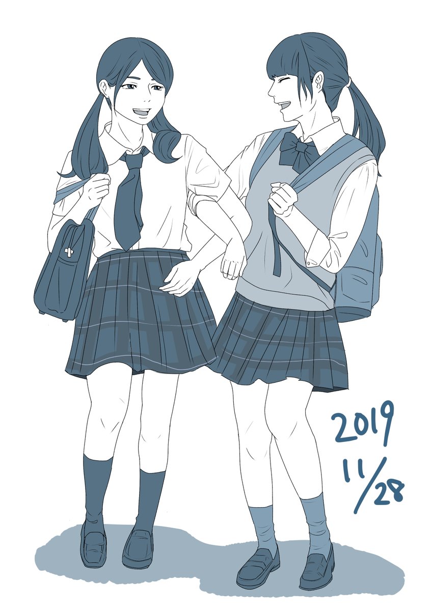 ちょっと前のだけど、2016年頃～2019年までの練習の変化を載せる。この頃はポーズ集片手にひたすら模写していたなあ。最近こういう練習はあんまりしてないからまた再開しよかな。 