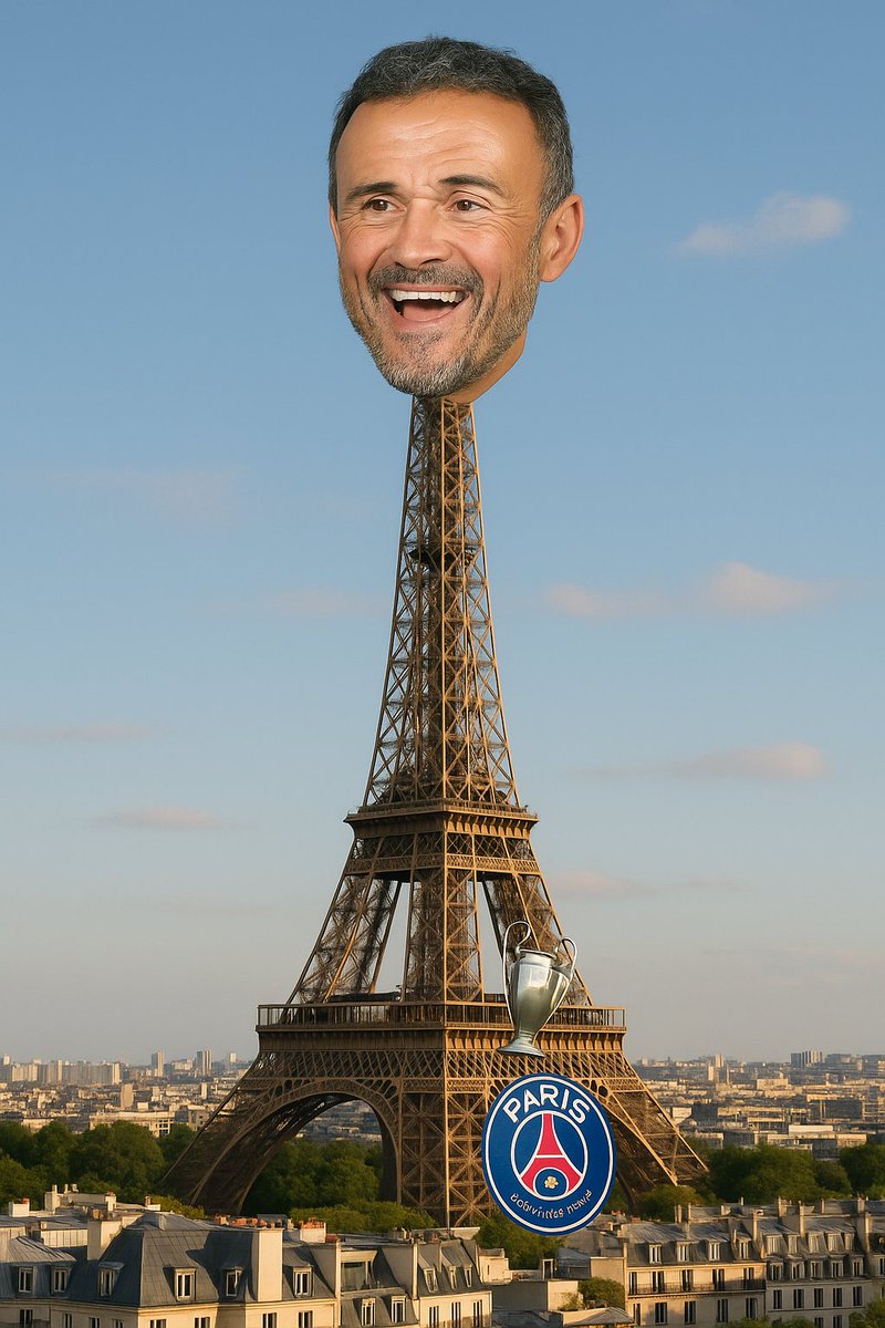 David García (@davidgarciarod) on Twitter photo Luis Enrique sustituirá la cúpula de la Torre Eiffel hasta nuevo aviso. PSG campeón de Champions. 🏆🇫🇷
#PSG #LuisEnrique #ChampionsLeague #UCLFinal #ParisEstMagique #PSGChampions #FootballHumor #VamosPSG <a href="/DanielSamperO/">Daniel Samper Ospina</a> Luis Enrique sustituirá la cúpula de la Torre Eiffel hasta nuevo aviso. PSG campeón de Champions. 🏆🇫🇷
#PSG #LuisEnrique #ChampionsLeague #UCLFinal #ParisEstMagique #PSGChampions #FootballHumor #VamosPSG <a href="/DanielSamperO/">Daniel Samper Ospina</a>