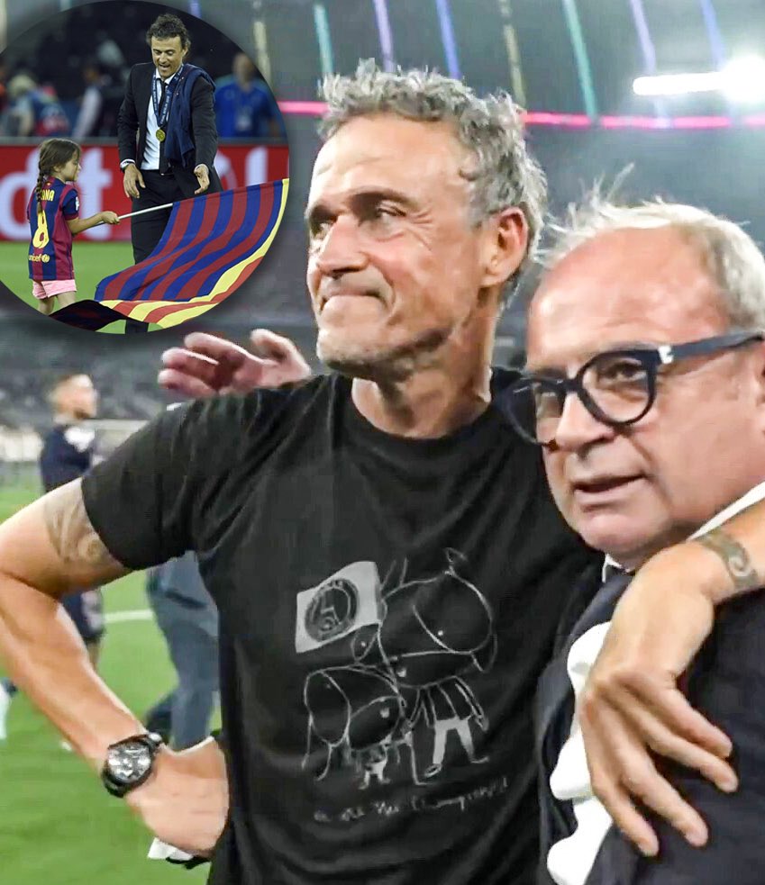 Luis Enrique’s T-Shirt ! ❤️
I’m not crying, you are 🥹