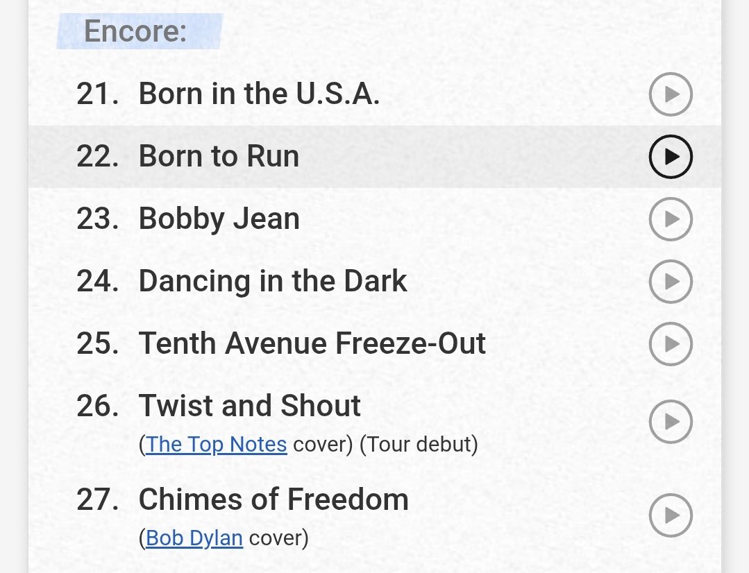 The setlist from the show in Marseille, May 31st 2025

And that's a wrap for the French dates😎🇫🇷