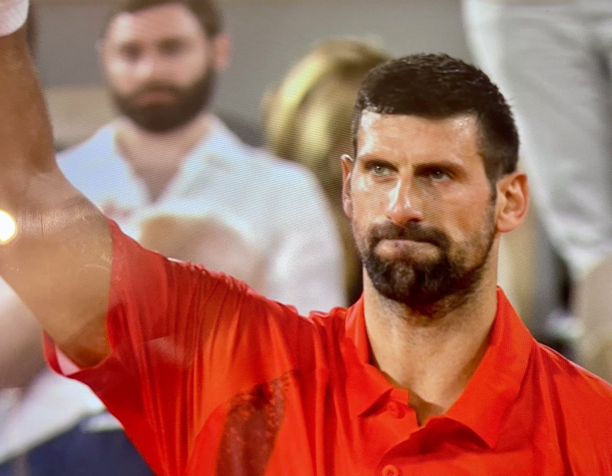 DjokovicUk's tweet photo. Another superb match from Novak, belying his 38 years with the running, long rallies, as well as his extraordinary flexibility.
Down to the last 16, into the 2nd week, he will meet Cameron Norrie in the 4th round.
1dem00 Noleee ๐
#NoleFam #djokovic๐ต #RolandGarros #1dem00 https://t.co/qxOZWbZnP2