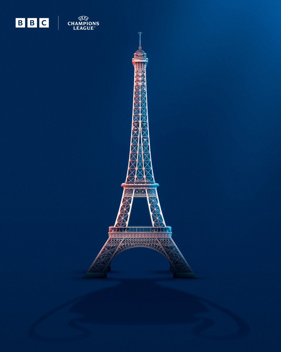 BBCSport's tweet photo. Paris: home of the European champions 🏆 https://t.co/iF99WisTM3