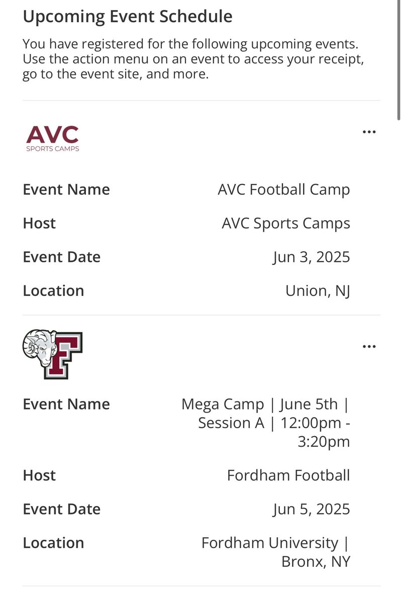 Two camps next week 
I’m RDY 💪🏈