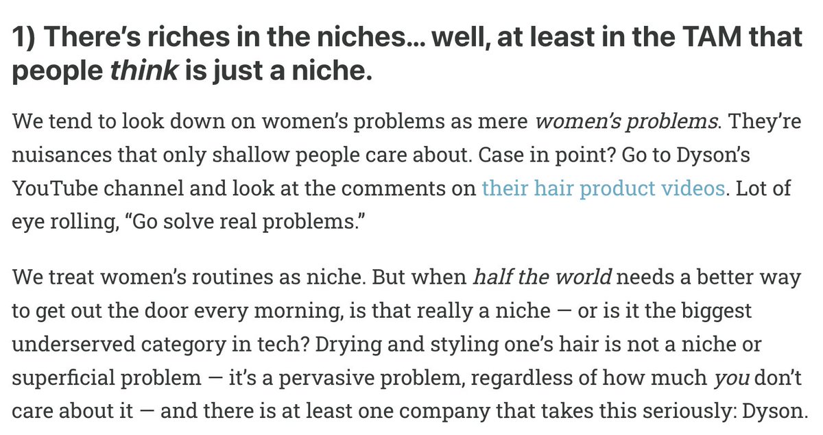We treat women’s routines as niche. 

But when half the world needs a better way to get out the door every morning, is that really a niche — or is it the biggest underserved category in tech?

I'm on working on the next edition of my newsletter. It hits inboxes tomorrow