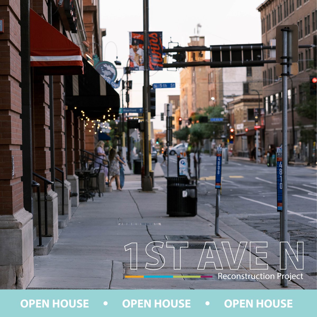 Join us for an Open House! Interact with 1st Ave N draft concepts and tell us how they can support your corridor experience.

4:30-6 p.m. Tuesday, June 10
Minneapolis Central Library (Doty Room)

More info at minneapolismn.gov/government/pro…