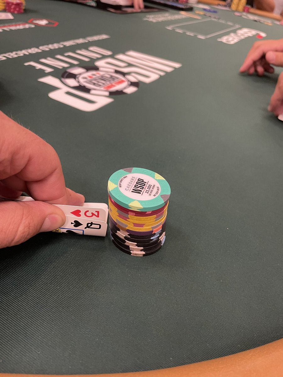 EricMizrachi's tweet image. My first event @wsop , Mystery millions $1000 buy-in. (My first hand)

#TeamMizrachi #GetLucky