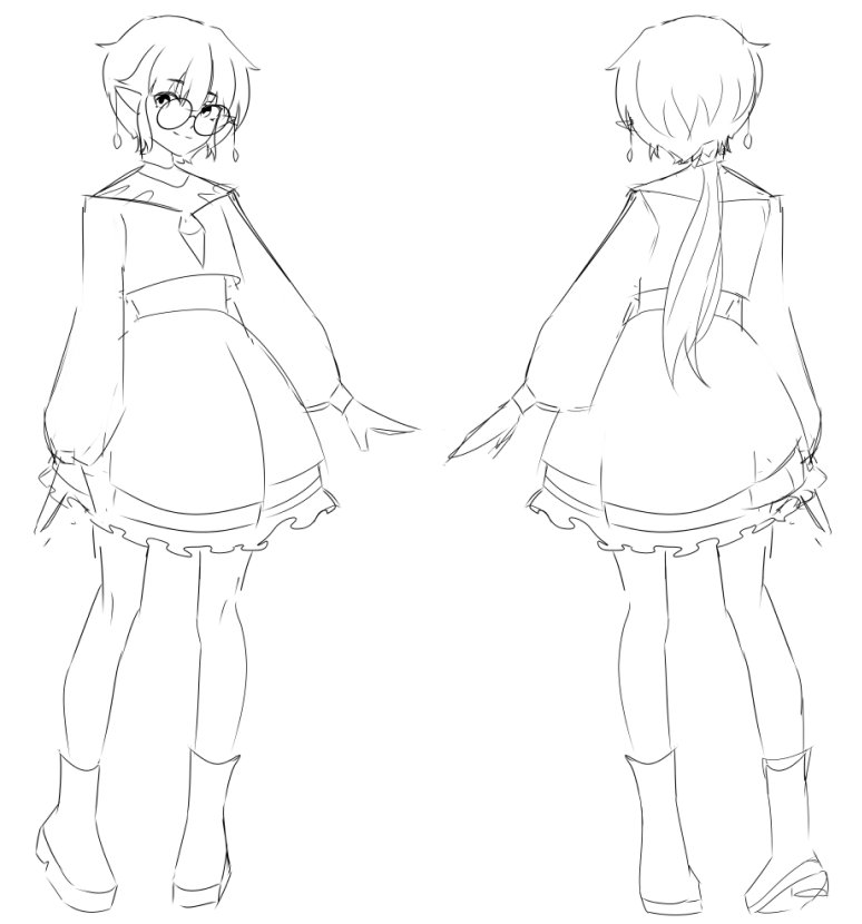 Sketch de mi modelo Vtuber 🐱

Y recordatorio de que el ganador del sorteo se anuncia mañana gente 🗣️
La publicación está anclada en mi perfil por si alguien aún quiere entrar 😸 suerte a todos.

#Vtubers #oc #VtuberES