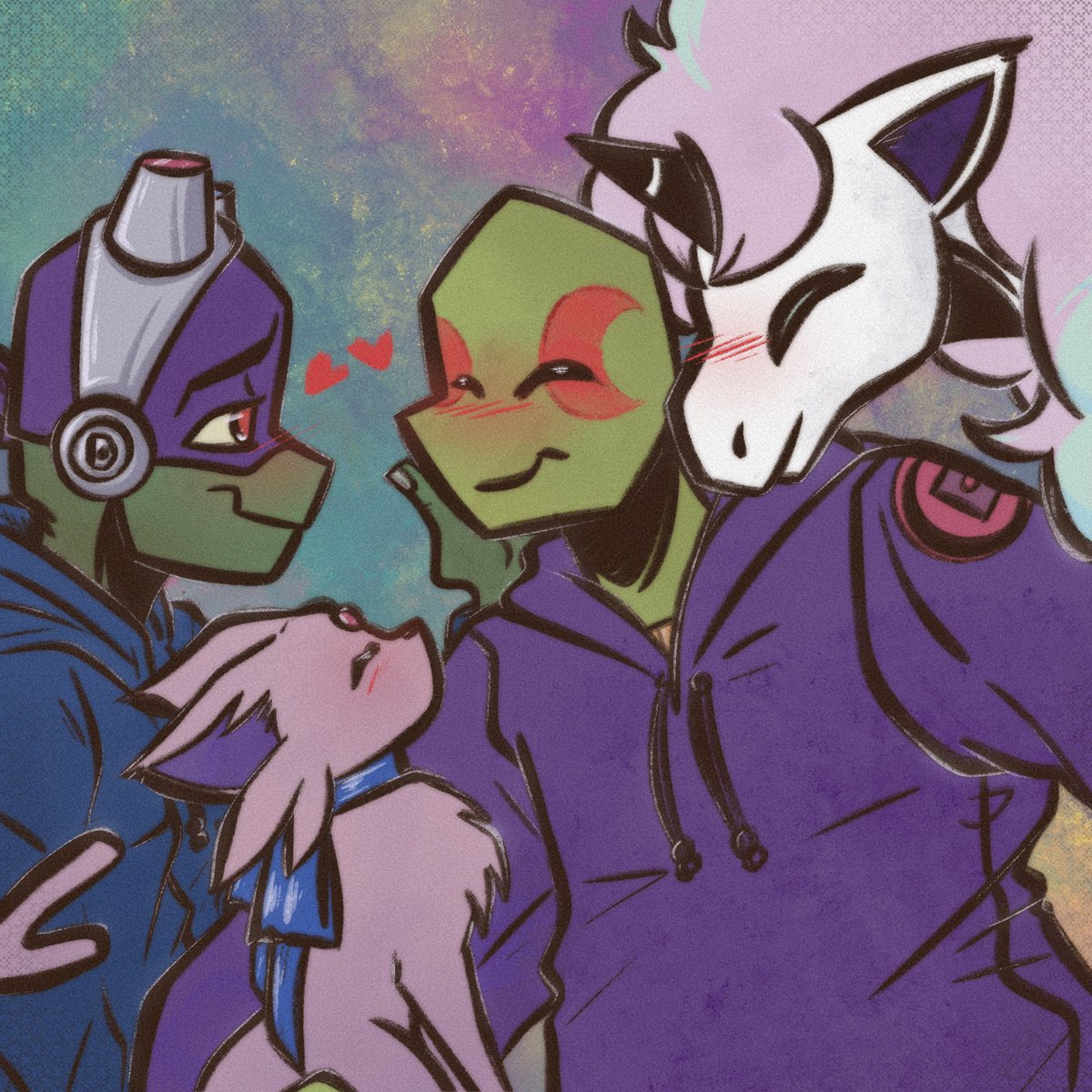 Some cuteness for the soul with my  beloved 💜💙

#rottmnt #tcest #leotello #Pokémon