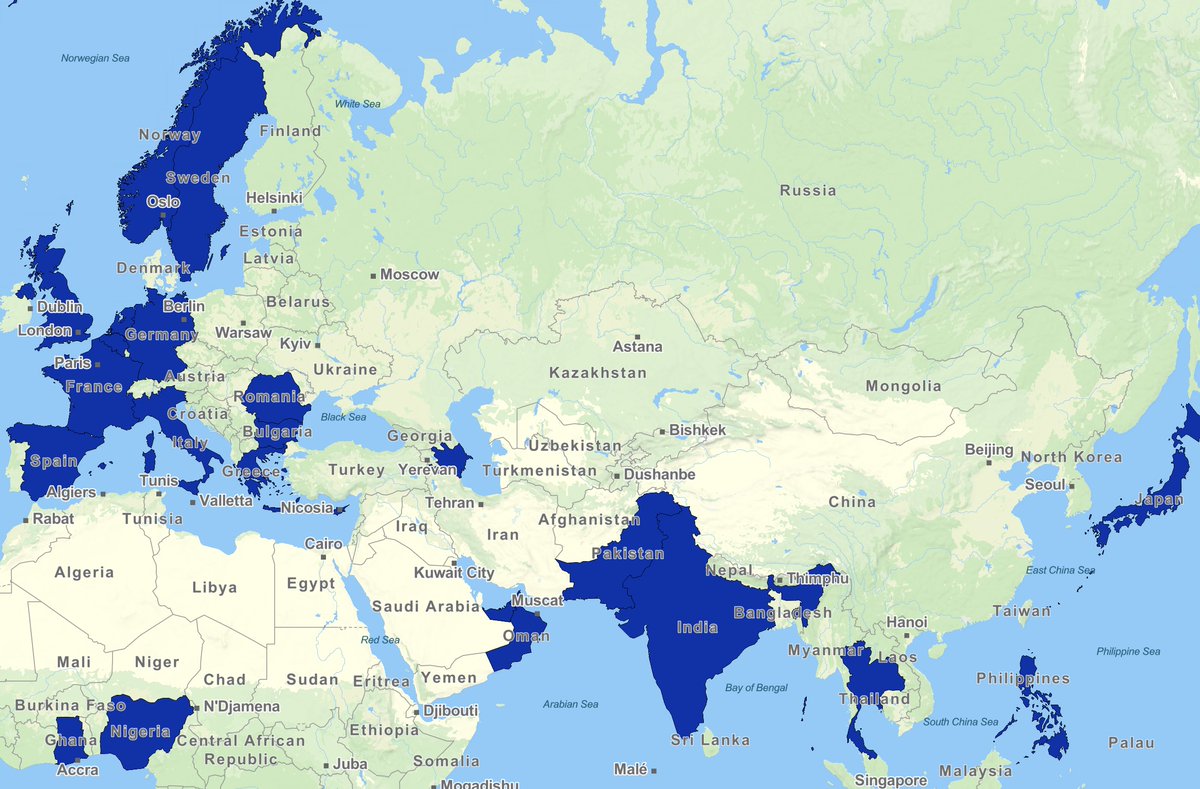 cardanoesq's tweet photo. We're up to 102 messages of support for Kaitlyn, spanning 32 countries — thank you! If you'd like to add one, please reply to the post below or DM me. If you indicate your country I'll include it on the map for her 🙏 https://t.co/mAznGjDx6Q