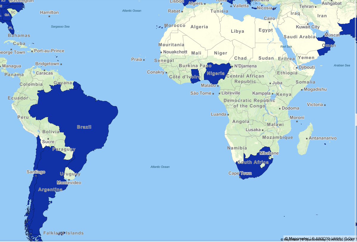 cardanoesq's tweet photo. We're up to 102 messages of support for Kaitlyn, spanning 32 countries — thank you! If you'd like to add one, please reply to the post below or DM me. If you indicate your country I'll include it on the map for her 🙏 https://t.co/mAznGjDx6Q