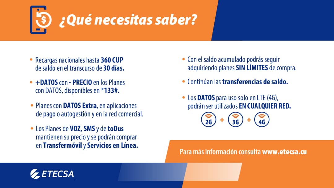 MayraArevich's tweet image. Las nuevas medidas comerciales de @ETECSA_Cuba aplicadas, son necesarias para la sostenibilidad de la infraestructura de telecomunicaciones, continuar respaldando el desarrollo del país, garantizar la ciberseguridad y la calidad de los servicios al pueblo. #EtecsaConCuba 1/2