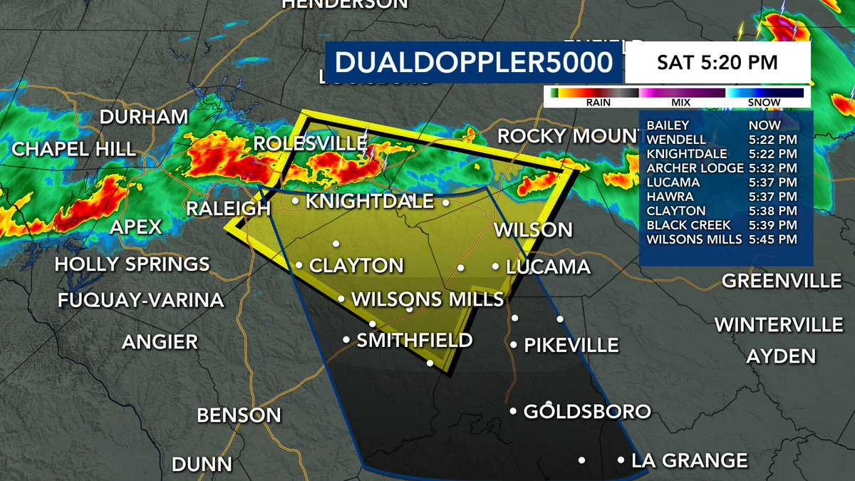 wx_anthony's tweet image. SEVERE THUNDERSTORM WARNING now out until 6 PM for parts of Nash, Wake, Wilson, Johnston, and Franklin counties. 60 mph wind gusts and small hail possible
#ncwx #NorthCarolina #weather