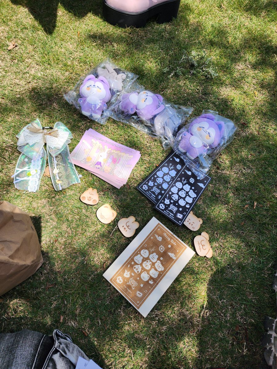 sitting in the grass with freebies! tell me the name of the cat that comes to my house at night for a defective chan plush
#dominate_la