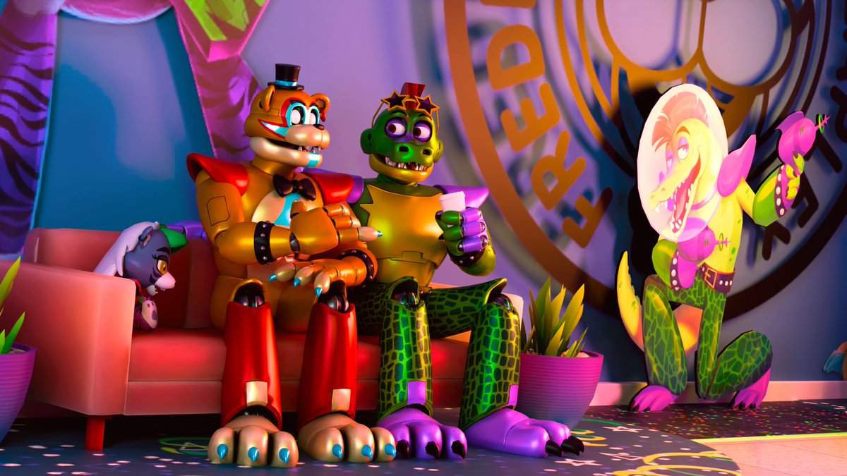 Cyrix_6711's tweet image. 🐻🧡Casual Moments 💚🐊
#monteddy #fnaf #fnafsb #fnafsecuritybreach #render #blender #montgomerygator #glamrockfreddy