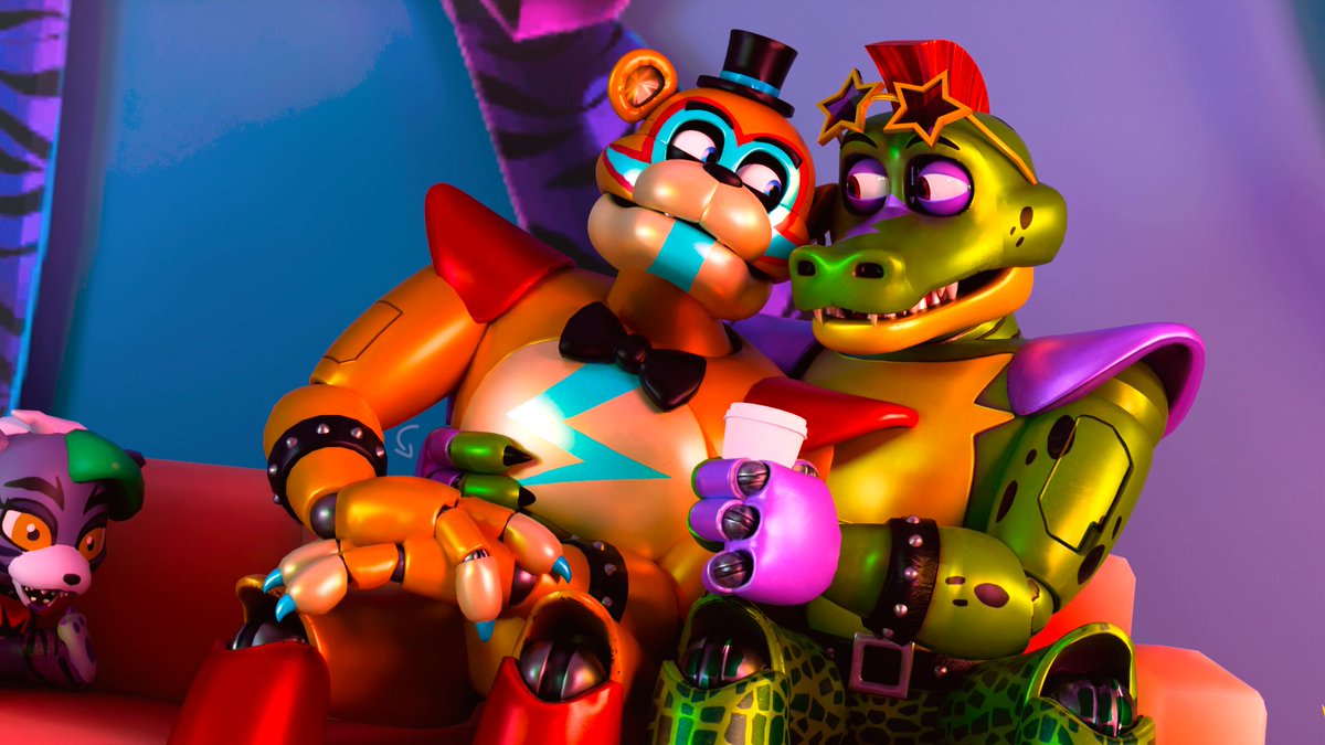 Cyrix_6711's tweet image. 🐻🧡Casual Moments 💚🐊
#monteddy #fnaf #fnafsb #fnafsecuritybreach #render #blender #montgomerygator #glamrockfreddy