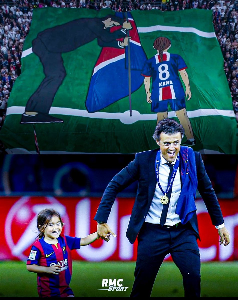 Le tifo hommage du CUP, pour la fille de Luis Enrique. Magnifique