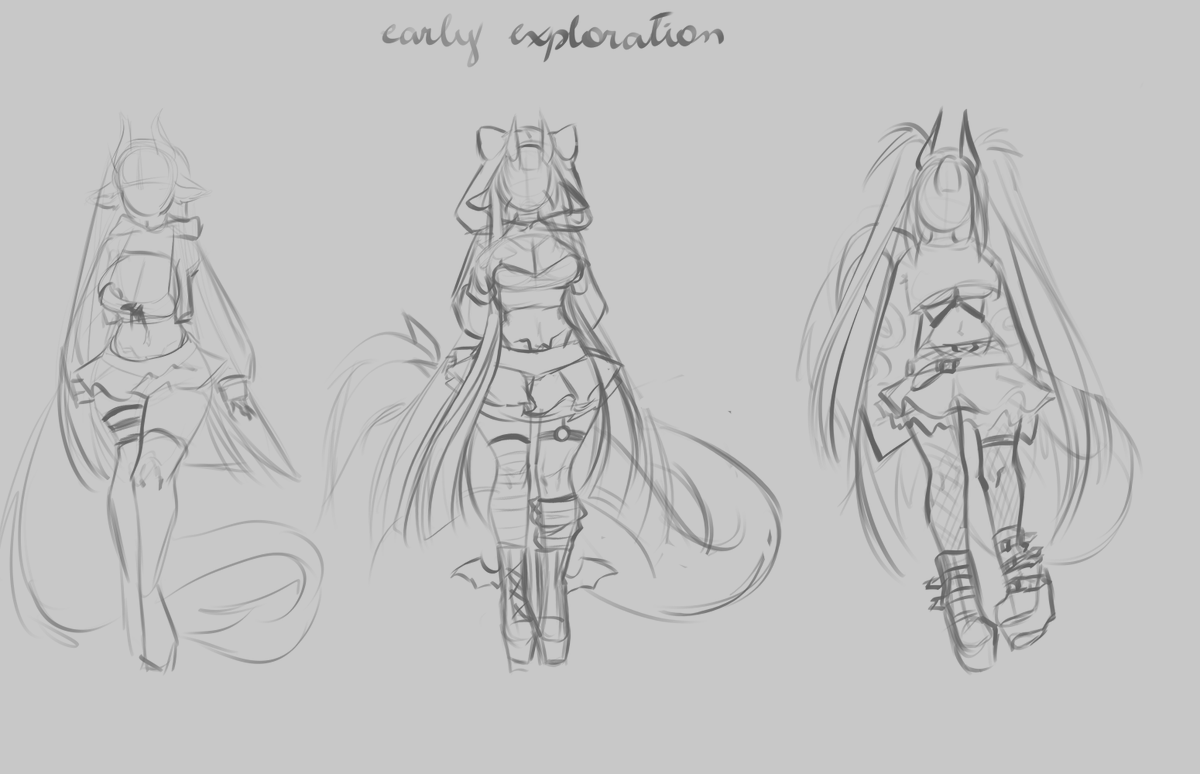 Vocês sabiam que eu já tive outras "versoes"? 

<a href="/ErisKaas/">Eris Kaas 芹川</a> tem minha eterna gratidao por toda a paciencia enquanto descobríamos qual ia ser meu design. te amo <3