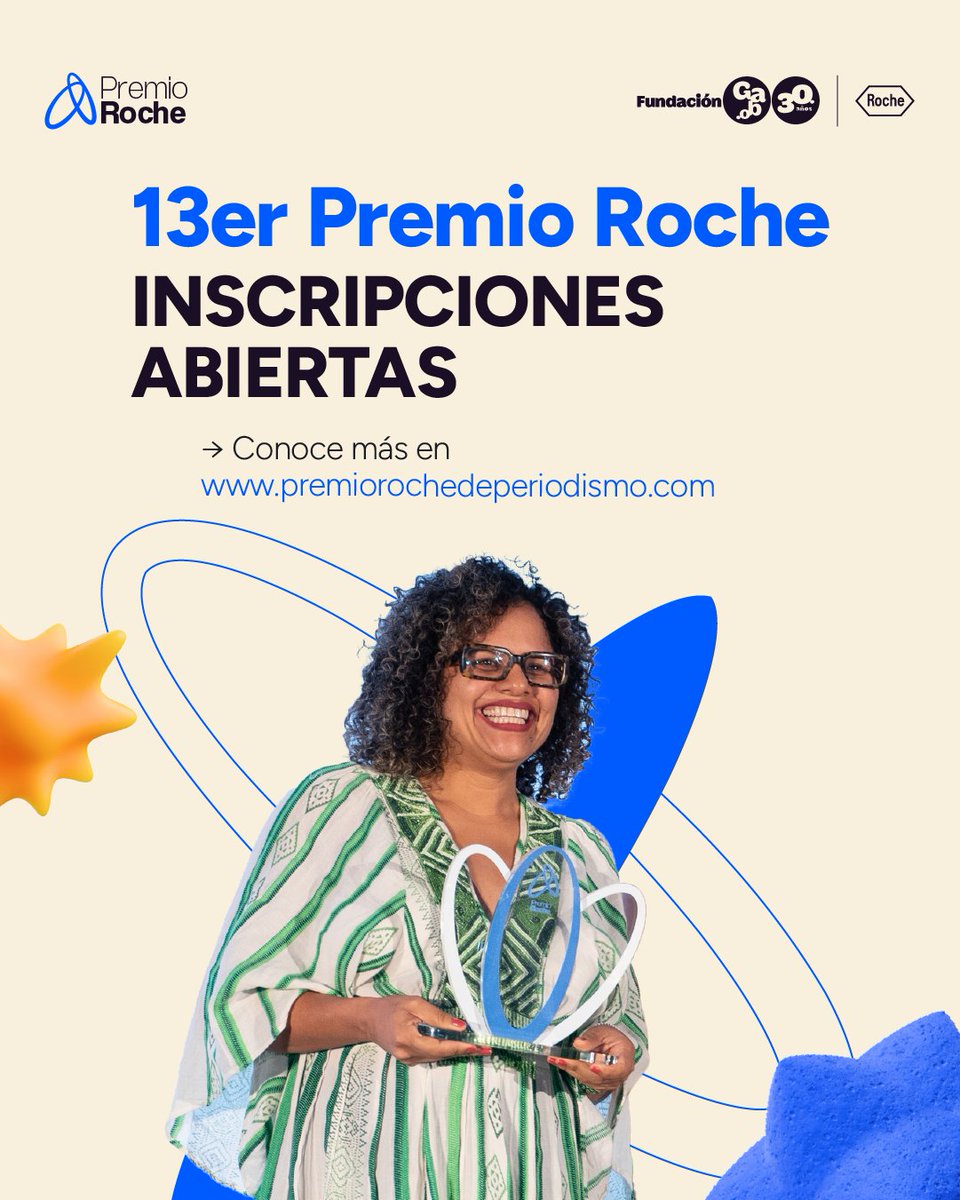Para el #PremioRoche2025 buscamos historias que hablen de:

🏁 Desafíos y oportunidades en la atención sanitaria.
💊 Prevención, diagnóstico y atención primaria.
🔬 Valor de la innovación para la atención sanitaria.
👩‍⚕ Mujer y salud.

Postula tus trabajos en