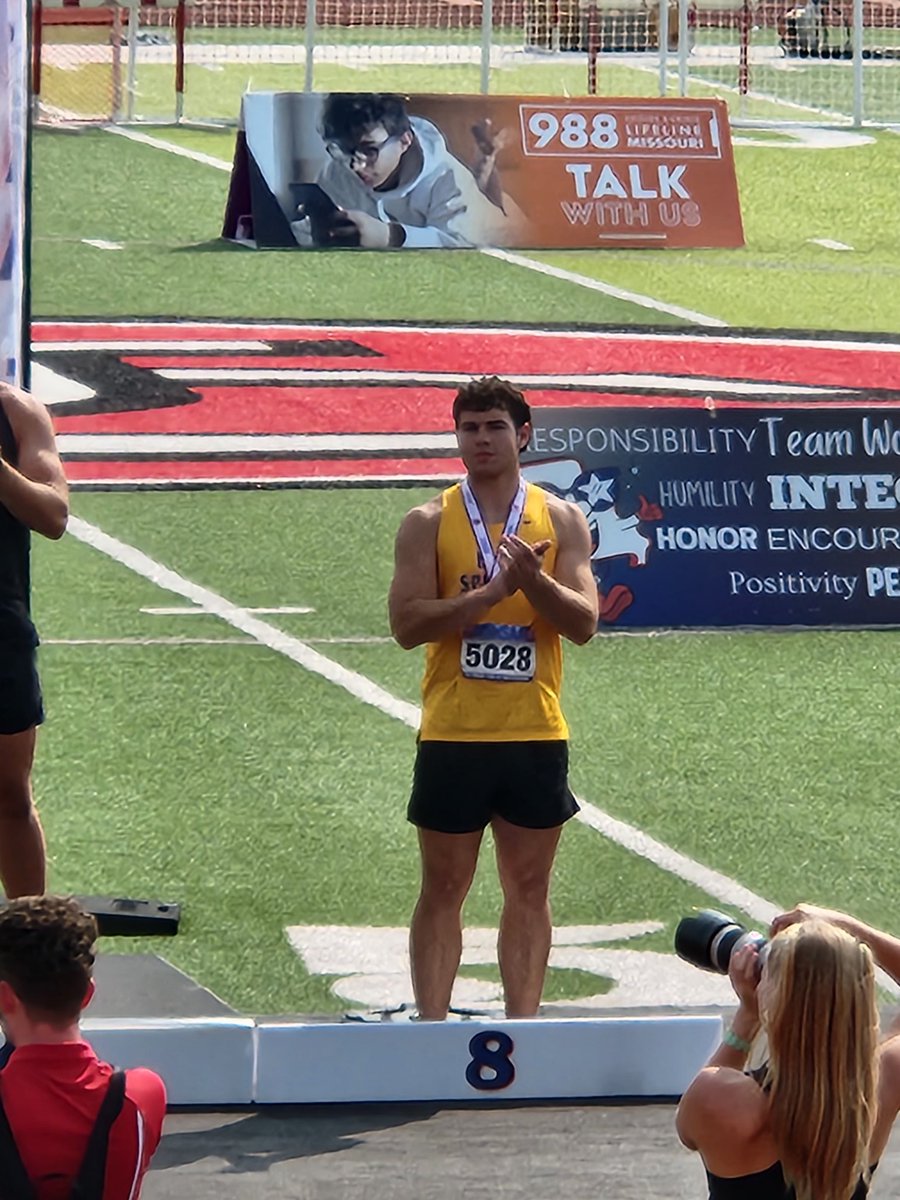 In one of the best shot put competitions in the state of Missouri history our very own <a href="/BertzEli/">Eli Bertz</a> earned All-State honors with an 8th place finish to cap off a great senior season. Great job Eli! <a href="/WildcatsBSHS/">BSHS Wildcats</a> #greatdaytobeawildcat