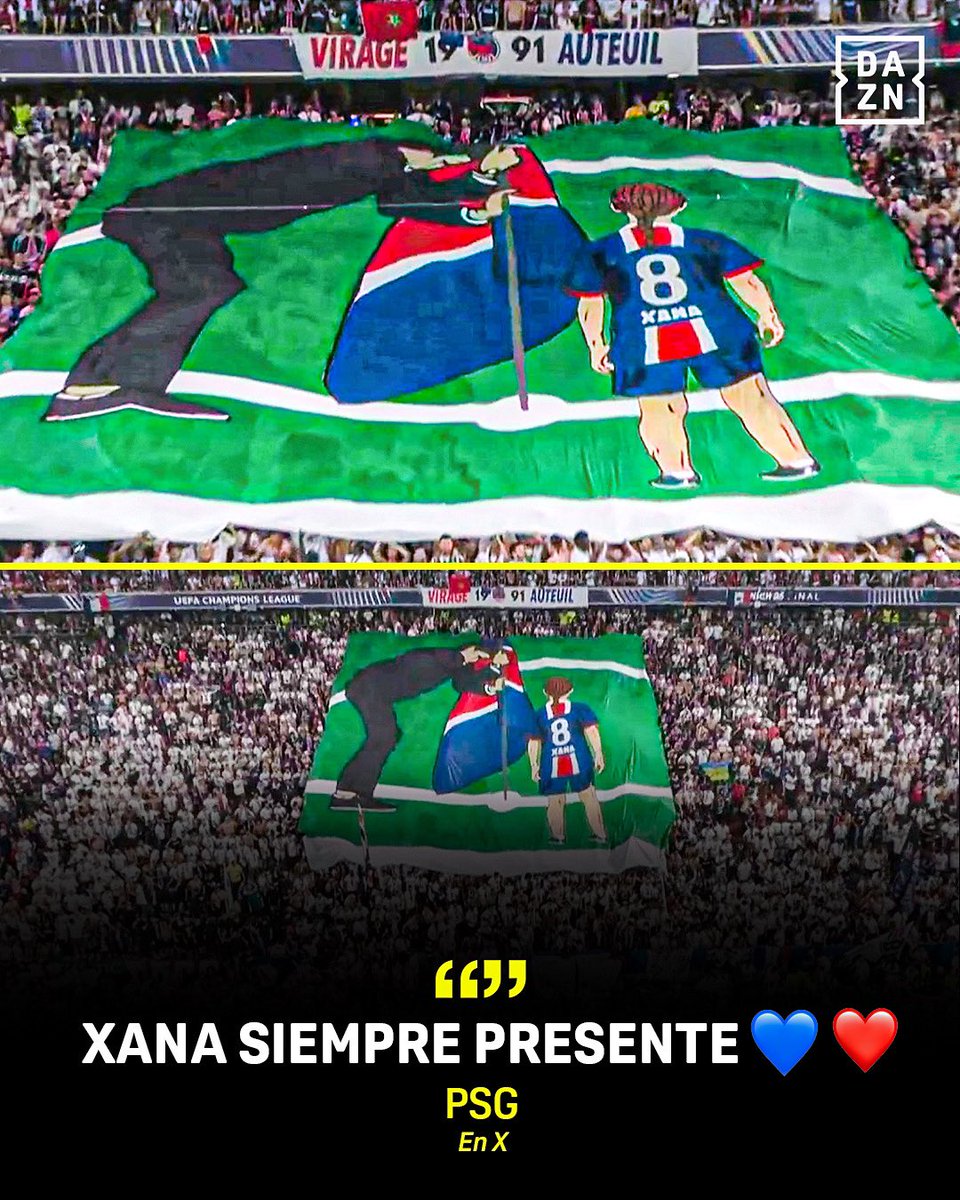 El increíble tifo del PSG ❤️‍🩹🥺