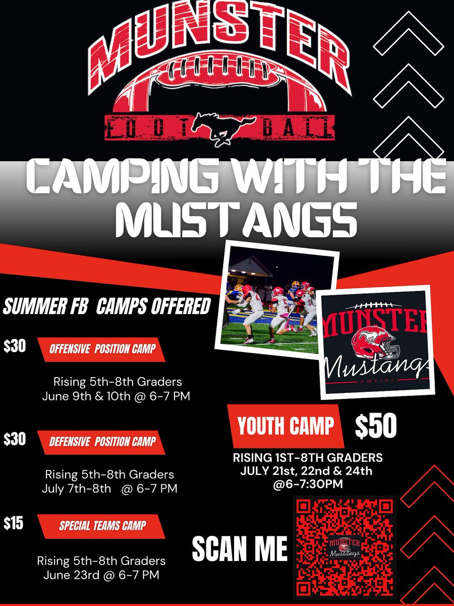 Come Camp with the MUSTANGS!

websites.eventlink.com/s/munster-high…

#BuildTheE #Mpire