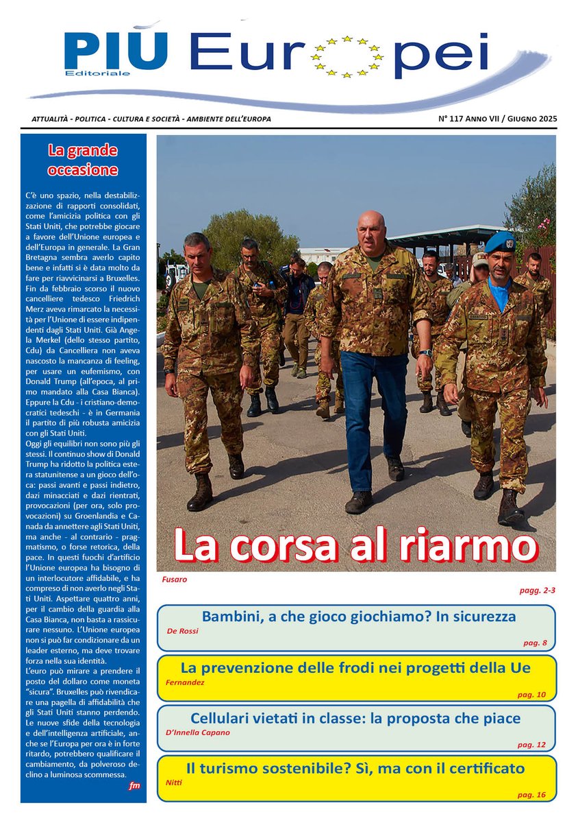 ‘PIU’Europei’ n.117 /Giugno 2025  piueuropei.eu/wp-content/upl…